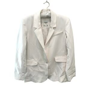 ABERCROMBIE & FITCH | WhiteTailored Blazer Jacket Petite Classic | Medium